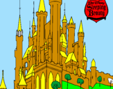 Coloring page Sleeping beauty castle painted byjose