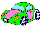 Coloring page Toy car painted byjulia