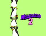 Coloring page Madagascar 2 Penguins painted bySophia
