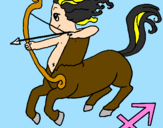 Coloring page Sagittarius painted byWhitebull