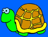 Coloring page Turtle painted byblue4eve