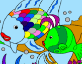 Coloring page Fish painted byabbby