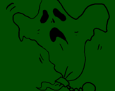 Coloring page Ghost in chains painted byGary