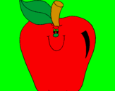 Coloring page Apple painted byemily