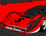 Coloring page Car number 5 painted byfff