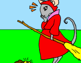 Coloring page The vain little mouse 2 painted byrify