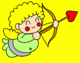Coloring page Cupid painted byanna