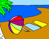 Coloring page Summer 4 painted byariela