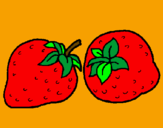 Coloring page strawberries painted byjenney*-*