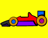 Coloring page Formula 1 painted byCarlos