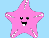 Coloring page Starfish painted byviviana