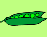 Coloring page peas painted byizzy