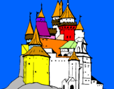 Coloring page Medieval castle painted bycynthia