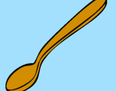Coloring page Spoon painted byjulian