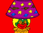 Coloring page Lamp clown painted byjulia