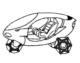 Coloring page Space bike painted bykeoma