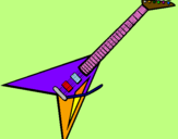 Coloring page Electric guitar II painted byGigi
