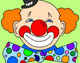 Coloring page Clown with a big grin painted byRosalea