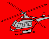 Coloring page Helicopter  painted byJOSH