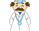 Coloring page Veteran doctor painted byjose