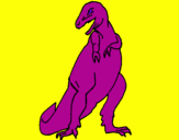Coloring page Tyrannosaurus rex painted byethan