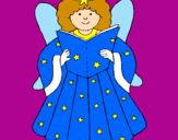 Coloring page Fairy painted bychandana
