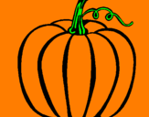 Coloring page Big pumpkin painted bydaisy bueno