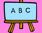 Coloring page Blackboard painted byGreat