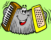 Coloring page Accordion painted byJorge21