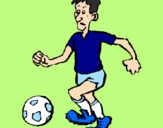 Coloring page Football player painted byALEJANDRO