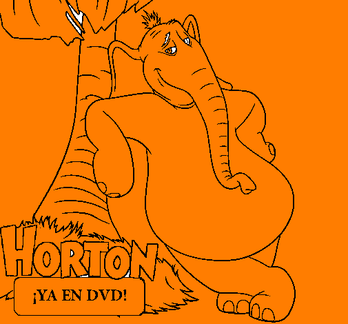 Coloring page Horton painted bymonsse