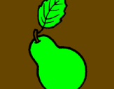 Coloring page pear painted byivanna@