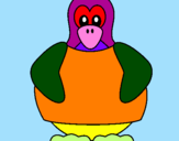 Coloring page Penguin painted byethan