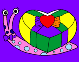 Coloring page Snail painted byfany