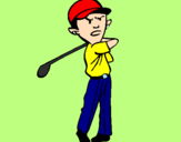 Coloring page Golf painted byelena