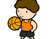 Coloring page Basketball player painted byRaffaella
