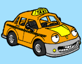 Coloring page Taxi Herbie painted byWyatt