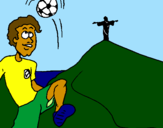 Coloring page Brazil painted byKevin