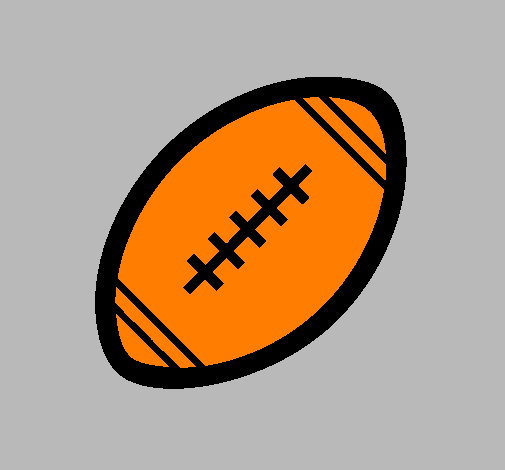Coloring page American football ball II painted bygabrielaperez