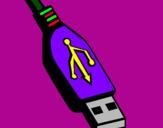 Coloring page USB painted byzyg ausr
