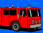 Coloring page Fire engine painted byjulio