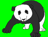 Coloring page Panda painted bysusie