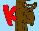 Coloring page Koala painted byfirst date.