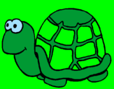 Coloring page Turtle painted byKayla