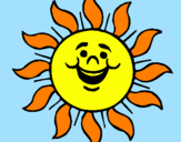 Coloring page Happy sun painted bysol     bueno