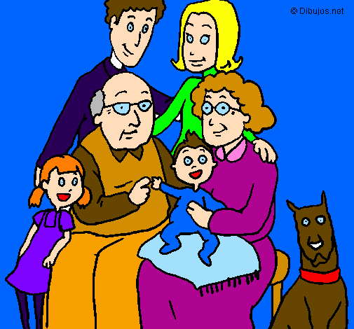 Coloring page Family  painted byyulia