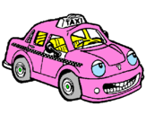 Coloring page Taxi Herbie painted byharry4717