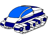Coloring page Tank ship painted byaugust