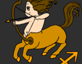 Coloring page Sagittarius painted byKayla