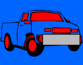 Coloring page Pick-up truck painted byethan